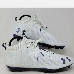 Under Armour Mens Size 13 Spotlight 4D Foam UA Cleats White 3023963-103 New